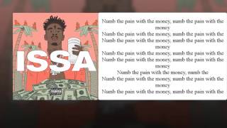 21 Savage – Numb LYRICS!!!!