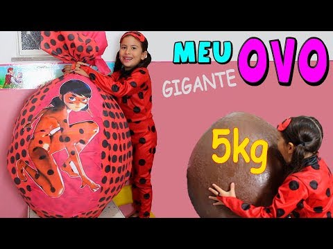 ABRINDO OVO GIGANTE DA LADYBUG DE 5Kg COM SURPRESAS!