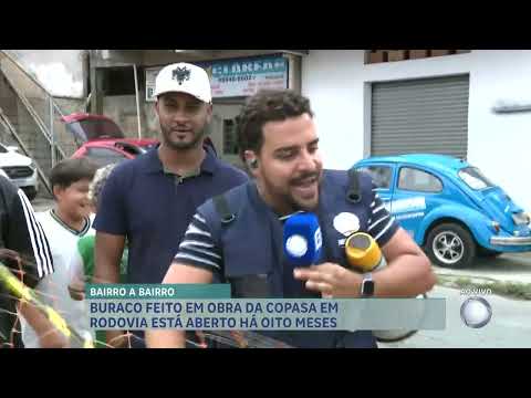 Bairro a Bairro: buraco na rodovia MG-424, em Vespasiano (MG), está sem reparo há oito meses