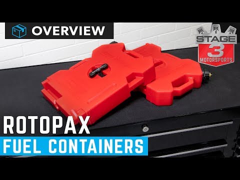 Rotopax 2 & 4 Gallon Gas Containers with Standard Pack Mount Overview