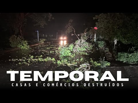 Vendaval destruiu  Comércios em Porto dos Gaúchos