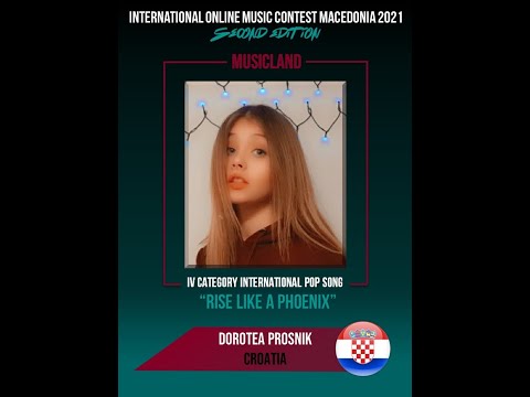 MUSICLAND 2021 Dorotea Prosnik (CROATIA) "Rise like a Phoenix" POP 4-th cat (cover)