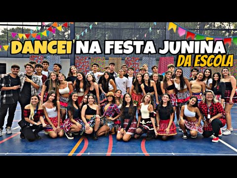 DANCEI QUADRILHA NA FESTA JUNINA DA ESCOLA #maitecatunda