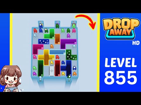 Drop Away Level 855 Solution Walkthrough