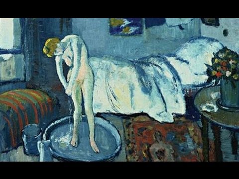 Painting of unknown man beneath 'The Blue Room'