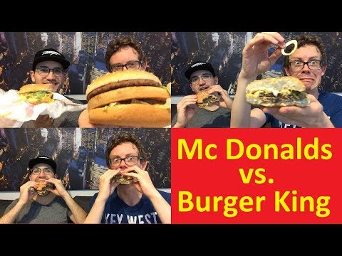 Big Mac vs Big King: McDonalds vs Burger King im direkten Test-Vergleich!