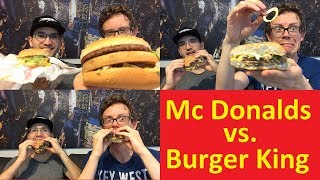 Big Mac vs Big King: McDonalds vs Burger King im direkten Test-Vergleich!