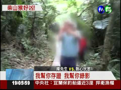 柴山獼猴搶食 發狂咬傷登山客