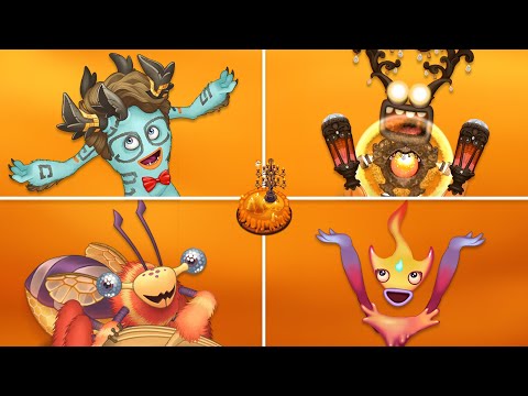 Fire Haven - All Monster Sounds & Animations (My Singing Monsters)