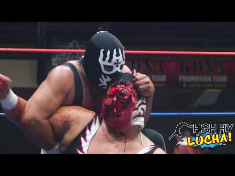 Karonte vs Diluvio Negro I vs Difunto I - Triangular de mascaras - ERLL