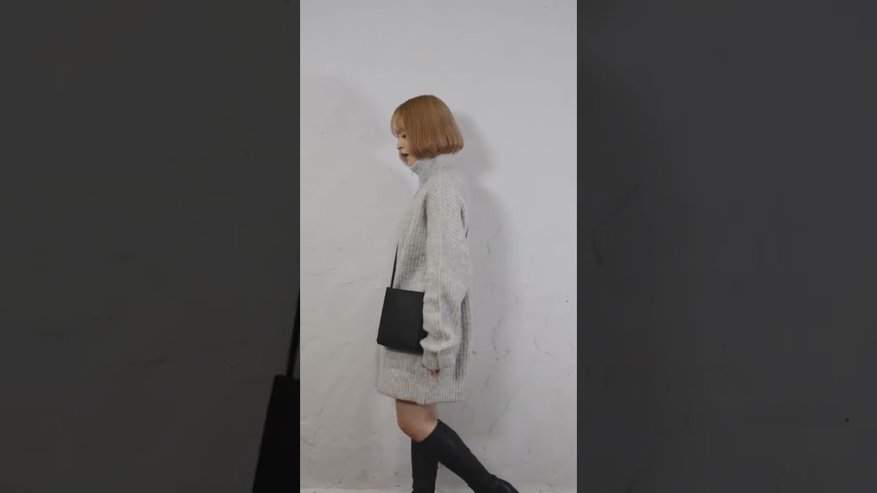 【絶対見て】着まわし力抜群！最強に可愛い冬ニット作りました