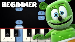 The Gummy Bear Song  BEGINNER PIANO TUTORIAL + SHE