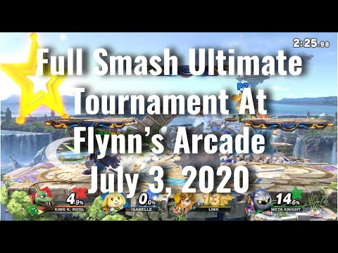 Super Smash Bros Ultimate Tournament at Flynn's Arcade in Margate, FL (7/03/2020)