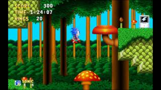 Sonic 3 HD | Mushroom Hill Zone Game Play of Tech Demo v0.1 by 5onic
