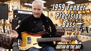 Video thumbnail for 1959 Fender Precision Bass Sunburst | Guitar of the Day by Normans Rare Guitars