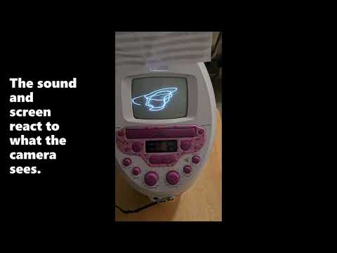 CRT visualizer w/ reactive camera, noise image 8