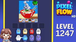 Pixel Flow Level 1247 Solution Walkthrough