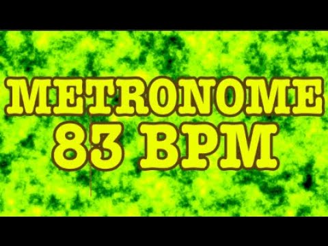 83 BPM Metronome - 10 Minute Metronome - 83BPM Click Track - 10 Minute Timer - Metrónomo 83 BPM