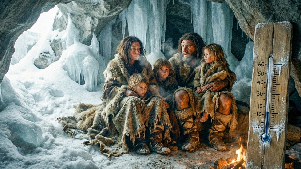 كيف نجا البشر من التجمد فى العصر الجليدي ؟! .. يوم في حياة أسرة نياندرتال
