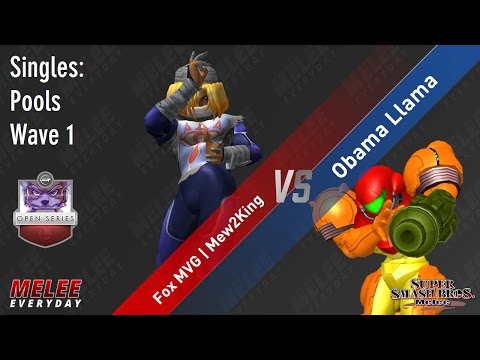 UGC Smash Open - Fox MVG | Mew2King (Sheik) vs. Obama Llama (Samus) - SSBM - Singles, Pools Wave 1