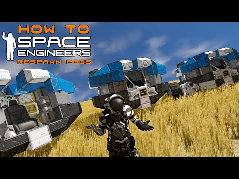 How To Space Engineers - First Ship Or Rover Using Your Respawn Pod