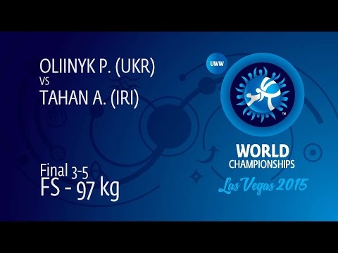 BRONZE FS - 97 kg: P. OLIINYK (UKR) df. A. TAHAN (IRI), 3-2