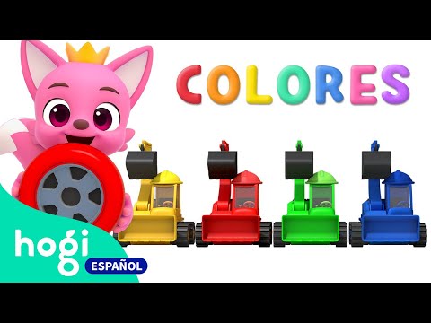 ¡Aprende Colores con Autos Coloridos! | Excavadoras Coloridos | Colores para Niños | Hogi en español