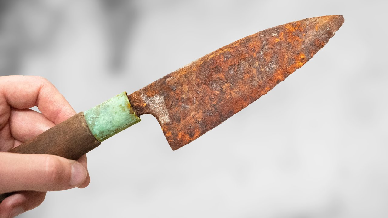 Restoring Very Rusty Japanese Kitchen Knife