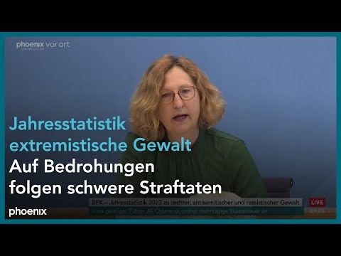 Bundespressekonferenz: Jahresstatistik 2023 zu rechter und rassistischer Gewalt | 21.05.2024