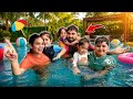 Full Family Swimming Pool Party