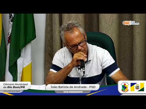 Transmissão da 14ª sessão ordinária da Câmara Municipal de Rio Bom-PR - 13/05/2024