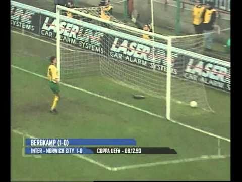 1993-1994 Coppa UEFA - Inter vs Norwich City 1-0 Bergkamp
