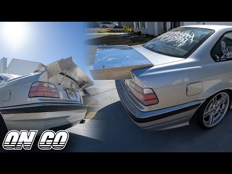 [DIY] Aluminum Drag Wing for E36!!