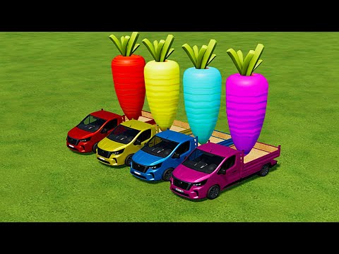 TRANSPORTING GIANT CARROTS WITH MAN TRUCK   Farming Simulator 22
