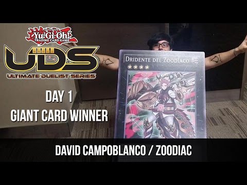 UDS Lima - Day 1 Giant Card Winner - Zoodiac / David Campoblanco - March 2017