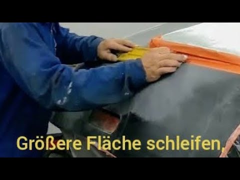 2k Füller richtig schleifen, Heckklappe vorbereiten zum lackieren