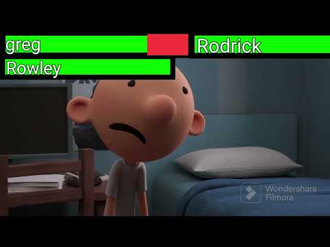 Diary of a Wimpy Kid 2 Rodrick rules 2022 bedroom battle with healthbars