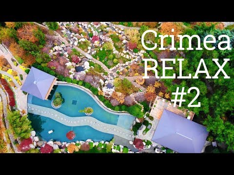 Релакс музыка и красивое видео с высоты. Крым. Партенит. Парк Айвазовского. Crimea. Relaxing  music