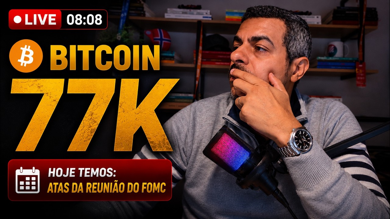 Bitcoin Hoje - Quarta Feira Ata do FOMC Atenção no Mercado Americano - Analisando Mercado  - Bitcoin