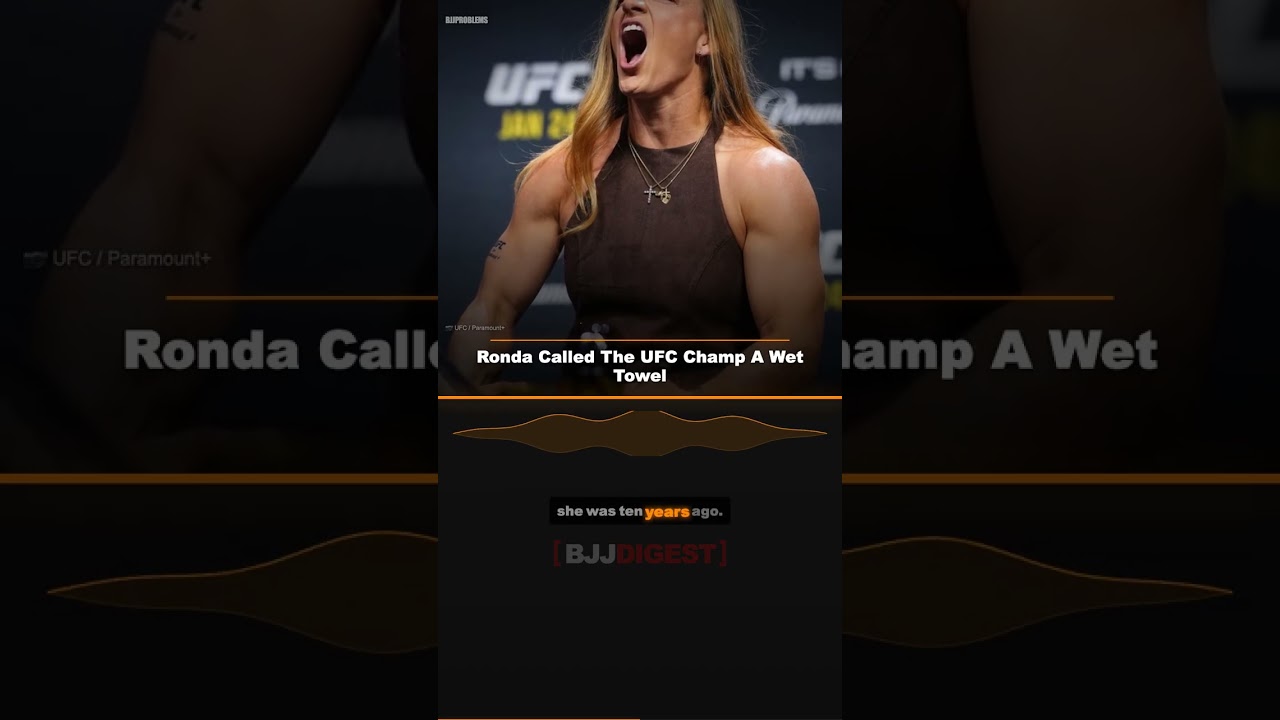 Ronda Called The UFC Champ A Wet Towel #Shorts