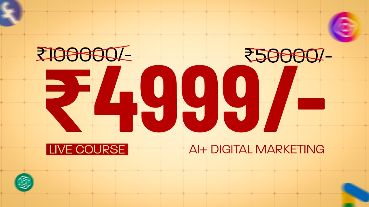 AI + Digital Marketing Fusion Course 2026 | LIVE CLASSES | Enrol Now