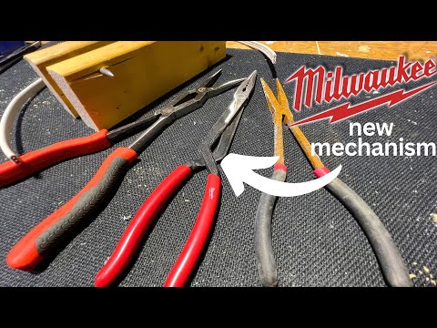 3 different types of long nose pliers? NEW Milwaukee, Crescents 2 joint or generic