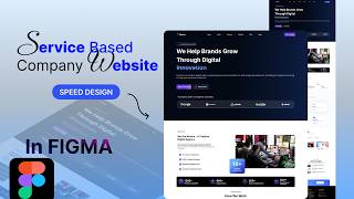 Service Based Company Website UI Design in Figma  | Speed UI Design Tutorial