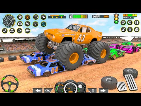 Military Monster Trucks Crashing Derby Demolition Racing 3d Simulator - Android Gameplay.
