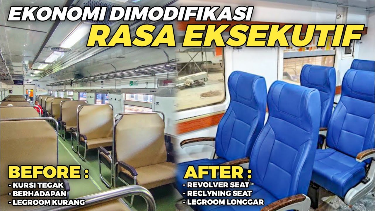 ANTI DUDUK TEGAK!! PT KAI MENYULAP KELAS EKONOMI ALA KELAS EKSEKUTIF | Penampakan Ekonomi Terbaru