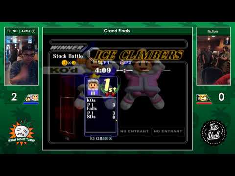 FNT #95 - TS TNC | ARMY (Ice Climbers) Vs Fiction (Fox) - Smash Melee Grand Finals