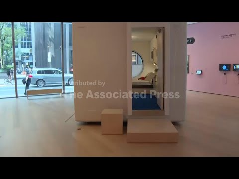 Iconic tiny Tokyo capsule home goes on display in New York