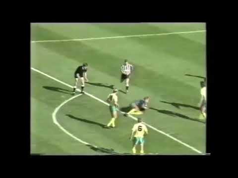 Newcastle United Norwich 1988/1989