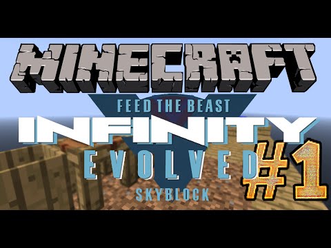 Minecraft FTB INFINITY SKYBLOCK! Lets Play Tutorial Series Episode 1 'Its finally here  Cobble gen!'