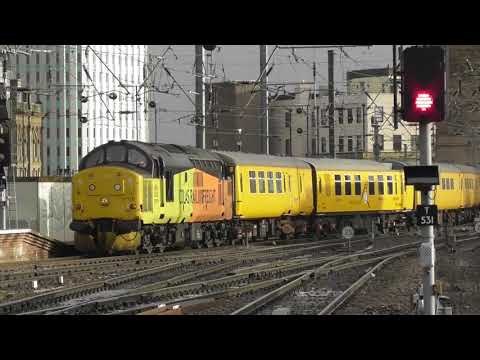 Colas Rail Locos at Newcastle Central - Class 60s & Class 37s - 1st Dec 2017